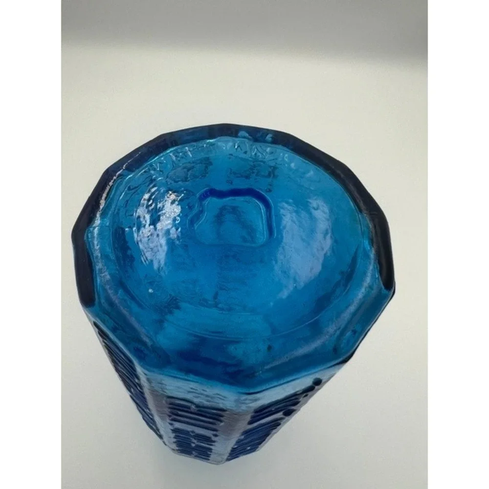 Wheaton Blue Glass A. Lancaster Indian Vegetable Jaundice Bitters Bottle 1852